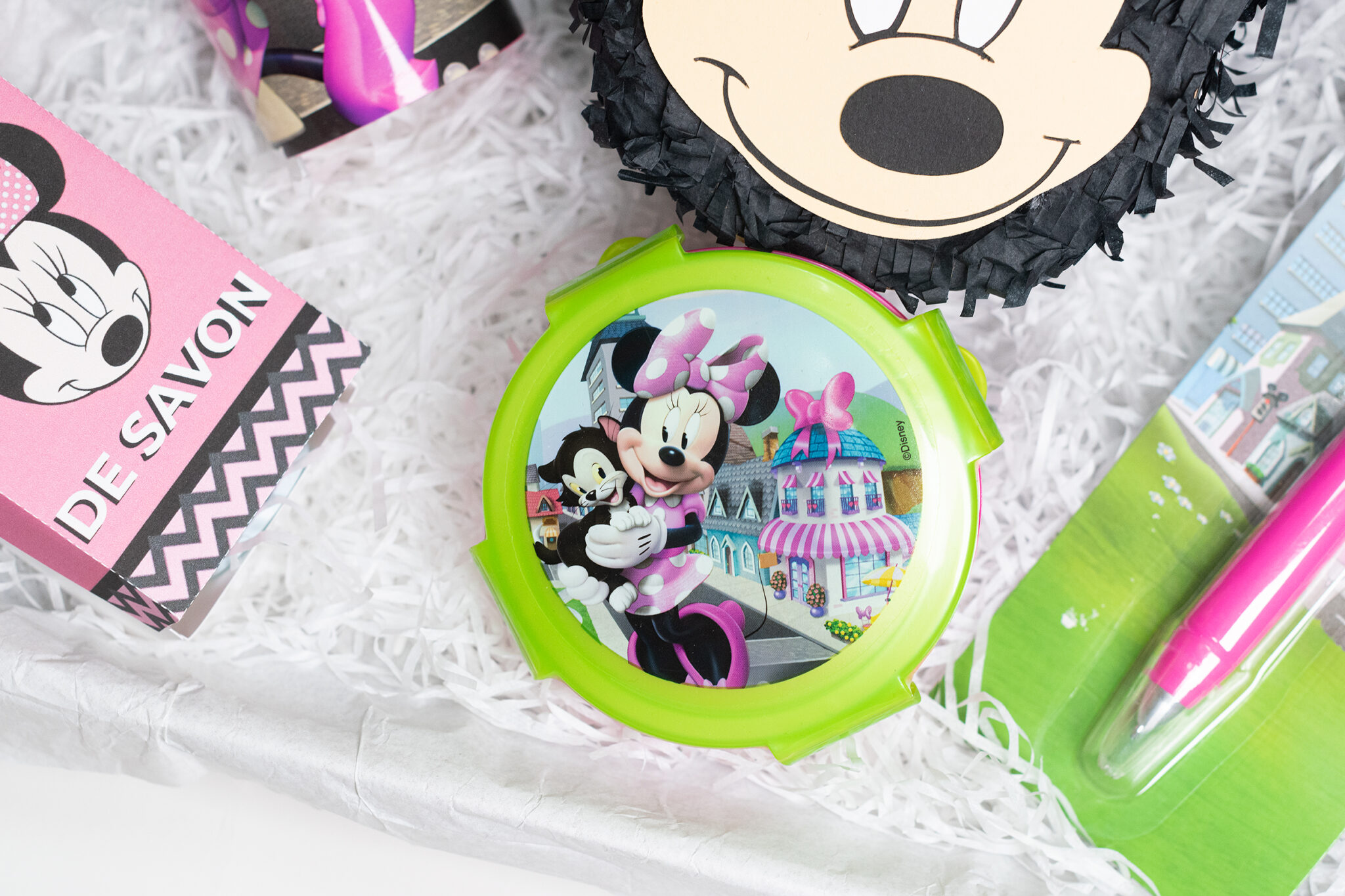 Coffret Minnie | box cadeau goûter avec piñata surprise