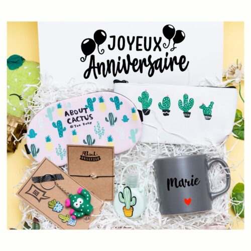 Box ado fille | Coffret cadeau origina l COFFRET CACTUS LOVER