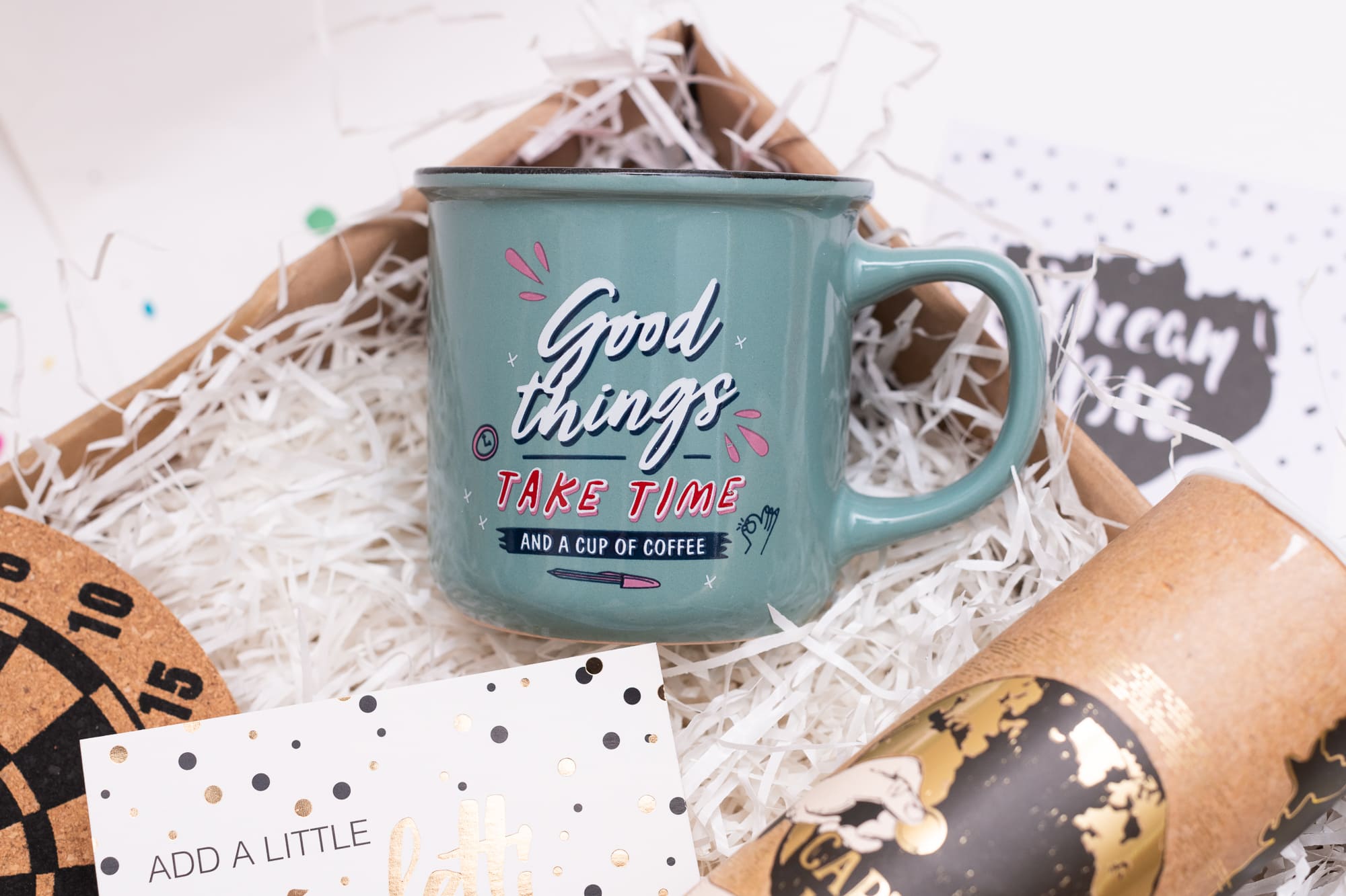 Cadeau pour collègue Coffret Work hard and Dream Big Cadeau original