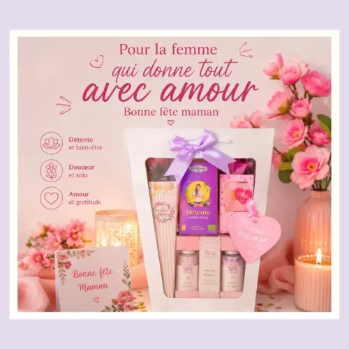 Coffret cadeau pour maman bien-être et douceur pour l'anniversaire d'une maman