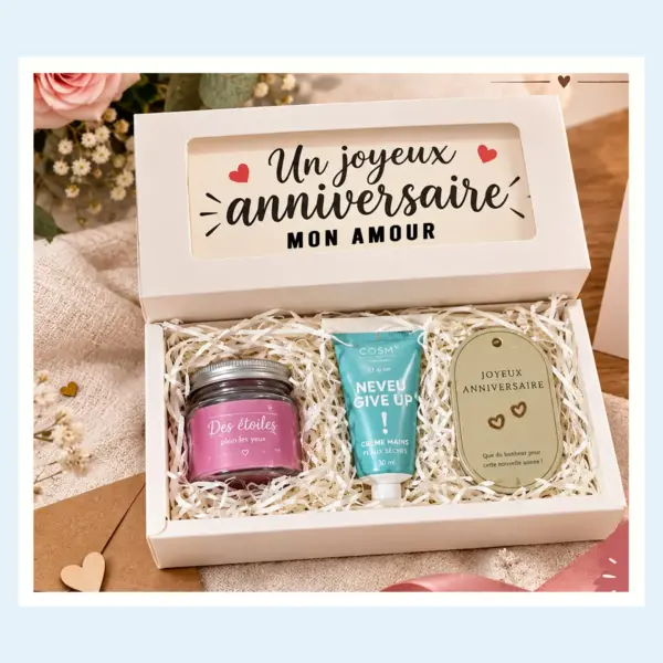 Box anniversaire femme pas chère <br> “JOYEUX ANNIVERSAIRE ⭐”</br>