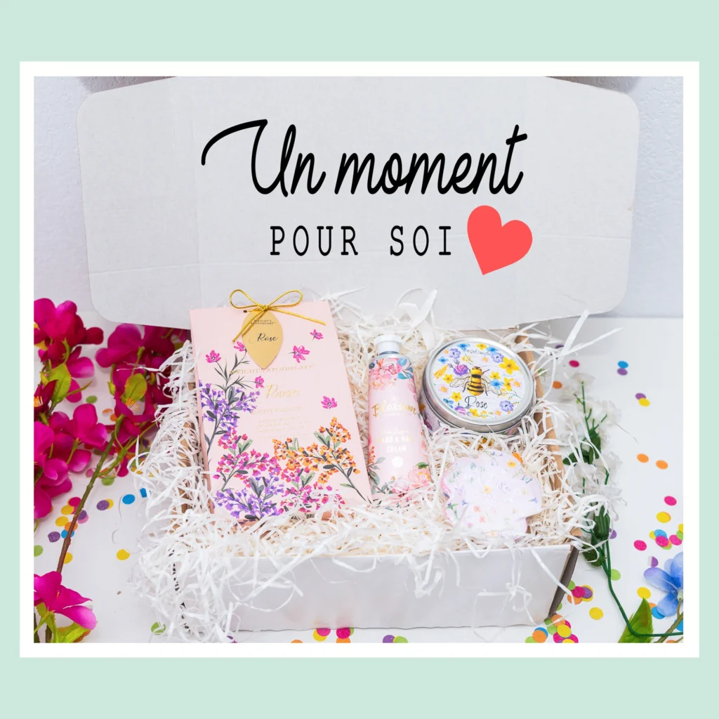 Cadeau de soins femme floral SWEET FLOWERS avec produits de soin
