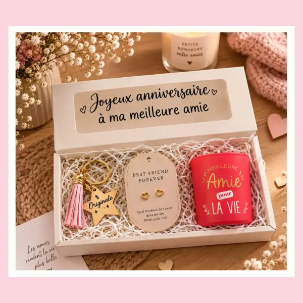 Cadeau personnalisé meilleure amie | COFFRET CADEAU BEST FRIENDS