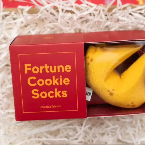Kit homme cadeau personnalisé avec chaussettes en forme de cookie fortune