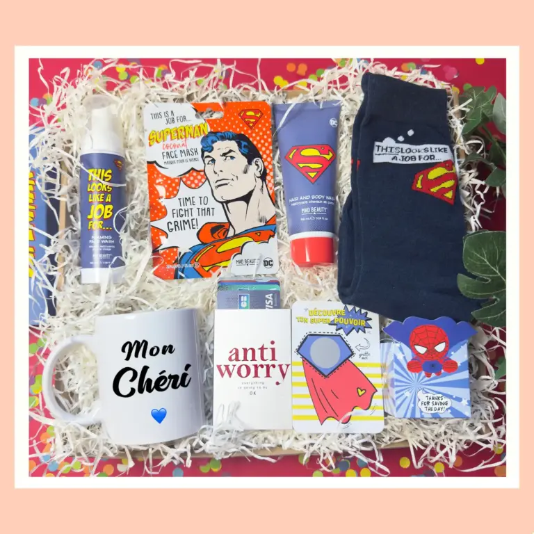 Coffret Super Man – un cadeau original unique pour surprendre les héros du quotidien