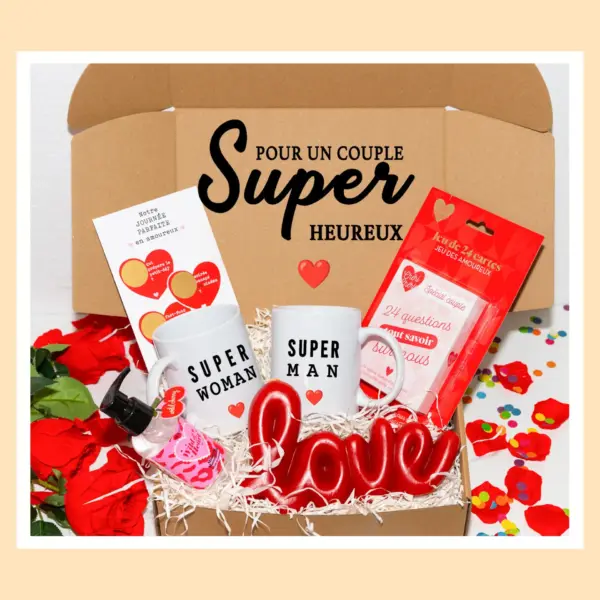 Box cadeau couple | COFFRET SUPER COUPLE