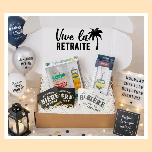 Cadeau retraite homme  | COFFRET SUPER RETRAITÉ