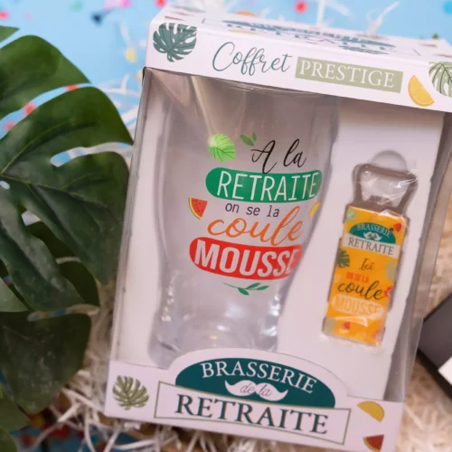 Coffret bière retraite homme élégant