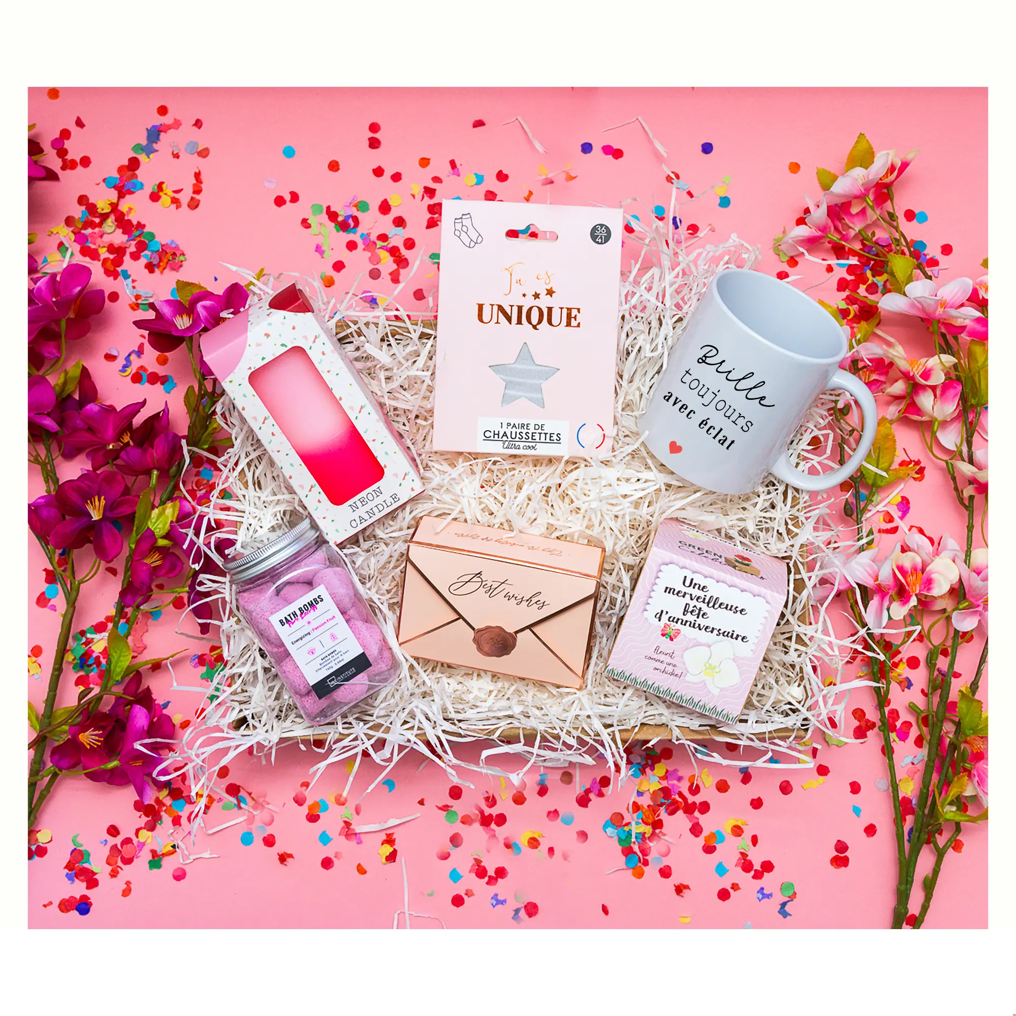 Coffret cadeau anniversaire femme haut de gamme