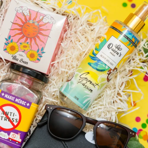 Box surprise cadeau femme thématique destination soleil