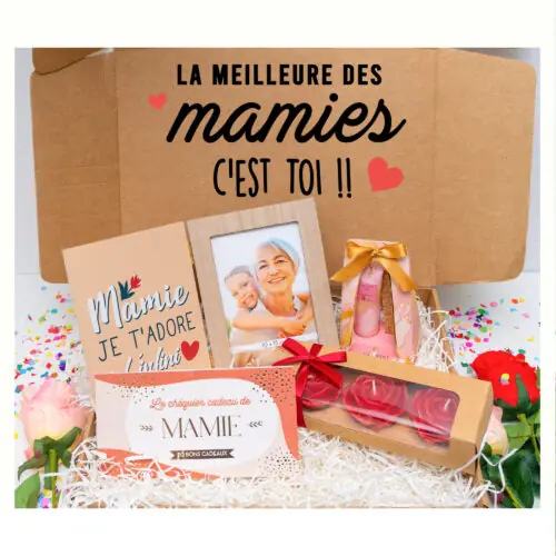 Dessous De Verre Bois Pour Mamie - Cadeau Personnalisé Fête Des Mères, Noël - Naturel Et élégant