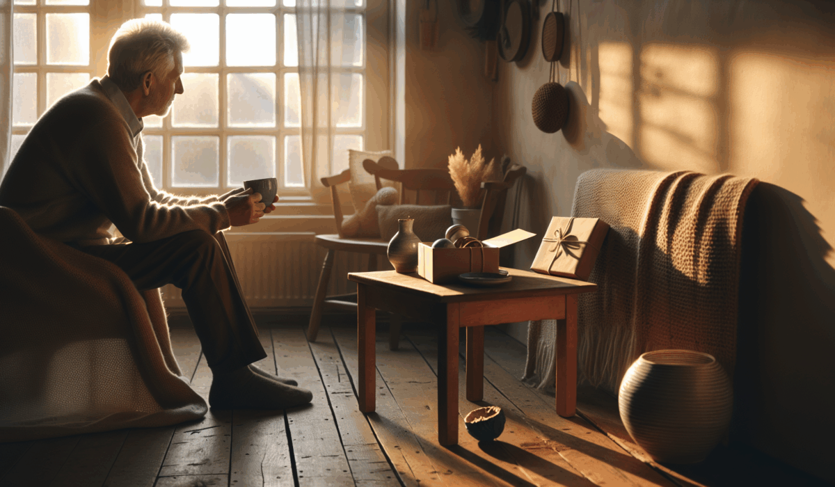 cadeau papy - scene immersive pres fenetre