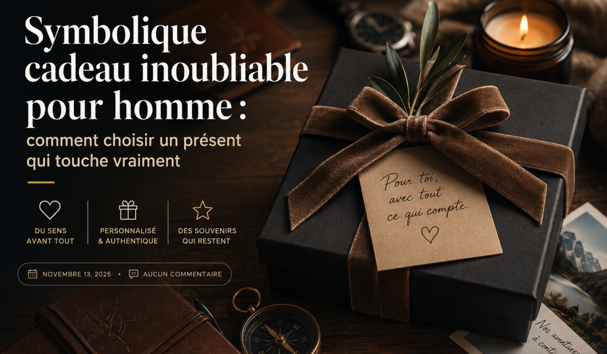 Cadeau symbolique inoubliable pour homme dans un coffret élégant