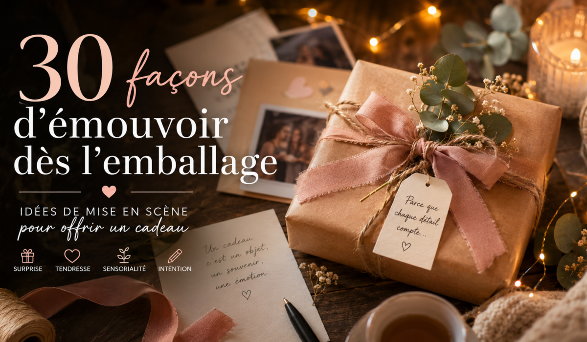 30 façons d’émouvoir dès l’emballage – idées de mise en scène pour offrir un cadeau