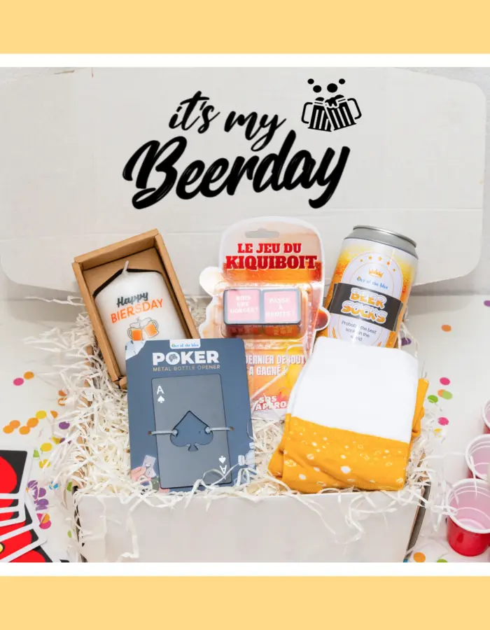 Un anniversaire festif pour l'homme qui aime célébrer avec style et humour