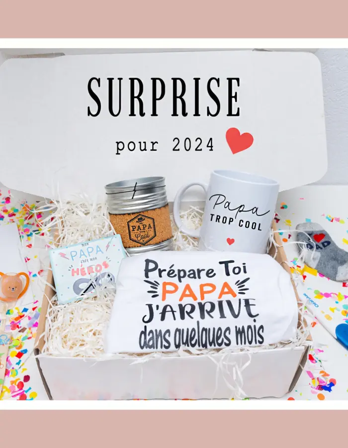 Un cadeau émouvant pour annoncer la grossesse et célébrer l'arrivée du futur papa 