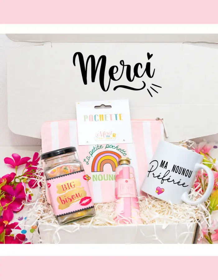 box cadeau nounou : Un merci doux et sucré pour la nounou qui prend soin de nos trésors 💖🍬
