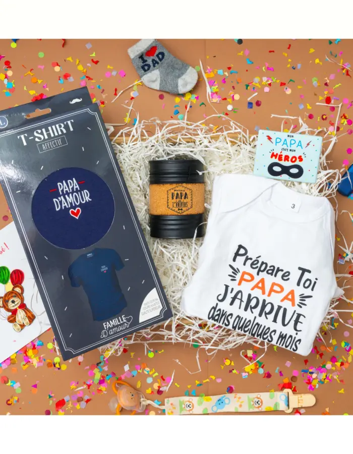 Un cadeau émouvant pour annoncer la grossesse et célébrer l'arrivée du futur papa 