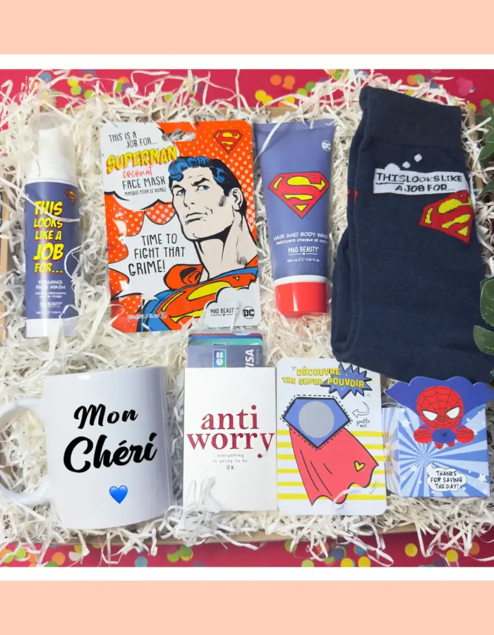 Cadeau homme original  | COFFRET SUPER MAN