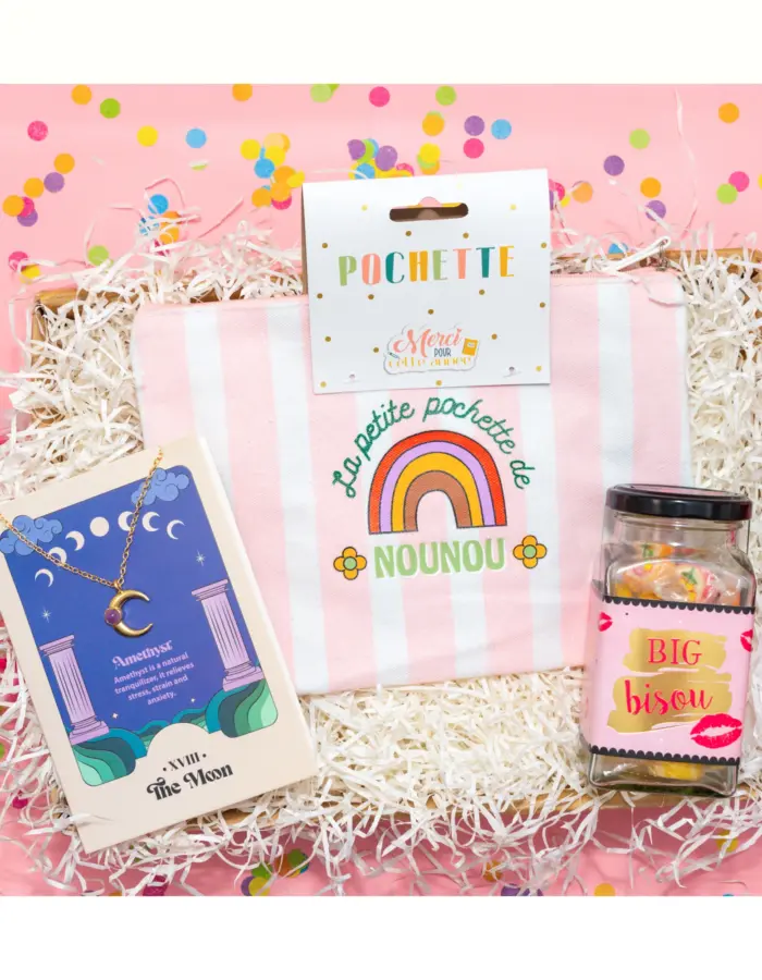 box cadeau nounou : Un merci doux et sucré pour la nounou qui prend soin de nos trésors 💖🍬