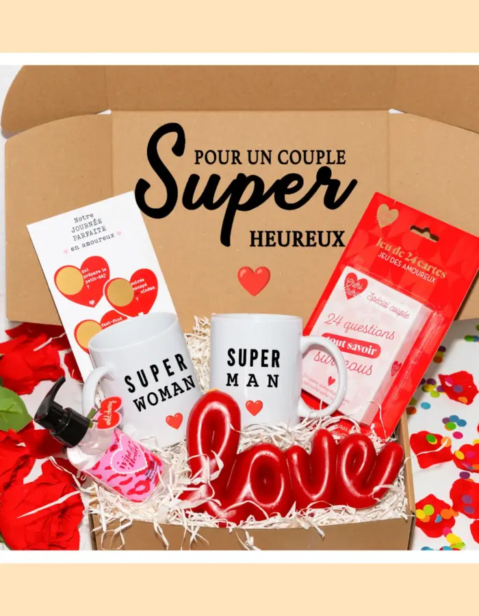 Box cadeau couple | COFFRET SUPER COUPLE
