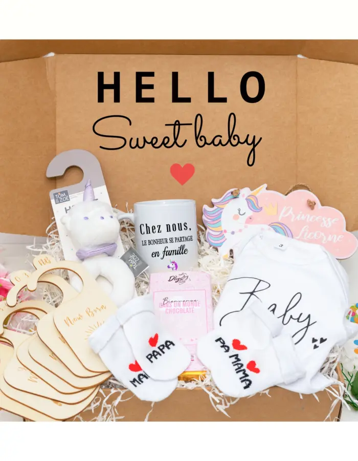 Cadeau de naissance personnalisé : un ensemble tendre et pratique pour célébrer l’arrivée d’un nouveau-né.
