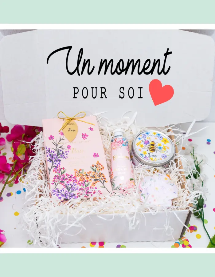 Un cadeau original pour femme : soins complets pour le visage et cheveux avec une touche de détente.