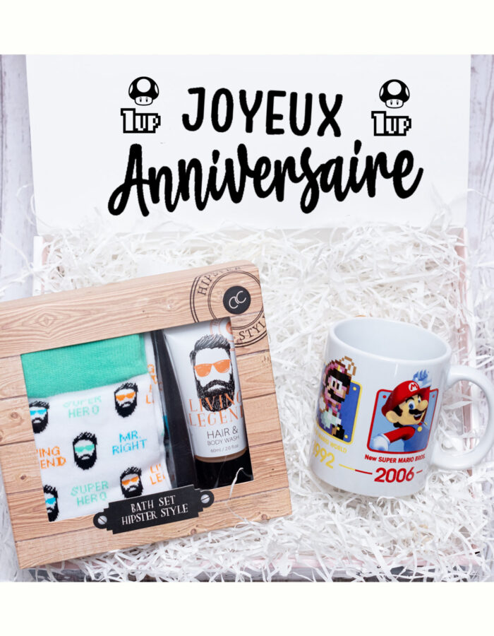 Cadeau retro homme  | COFFRET MARIO BROS