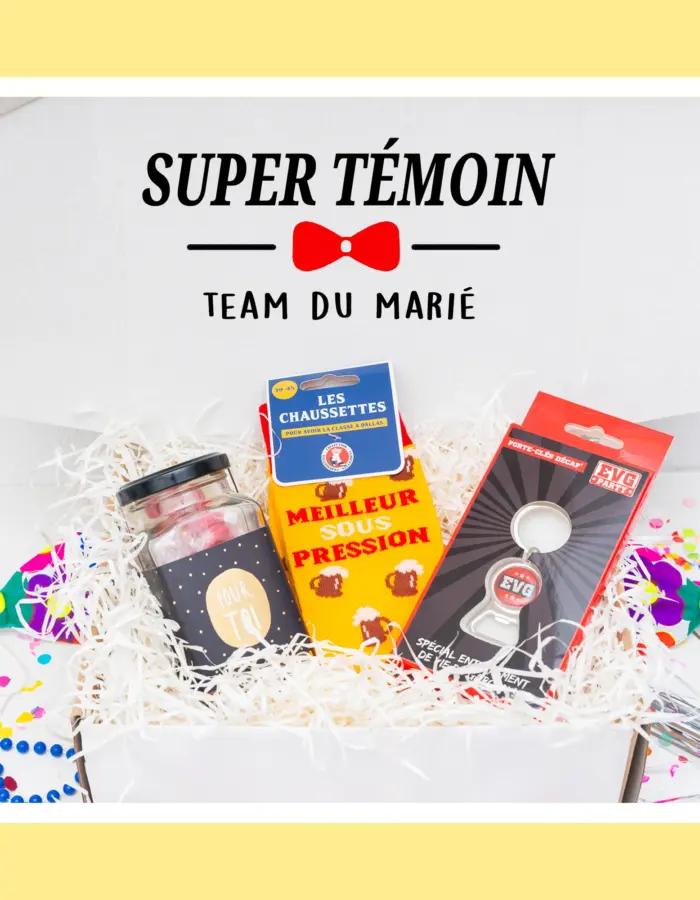 cadeau témoin homme  | COFFRET EVG MÉMORABLE